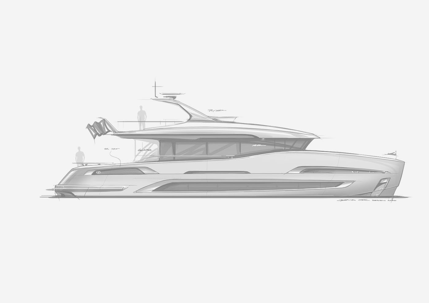 The X-62 Fly is an attractive fast going yacht