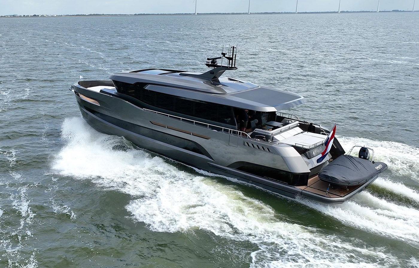 The X-78 sport is a yacht with powerful capacity